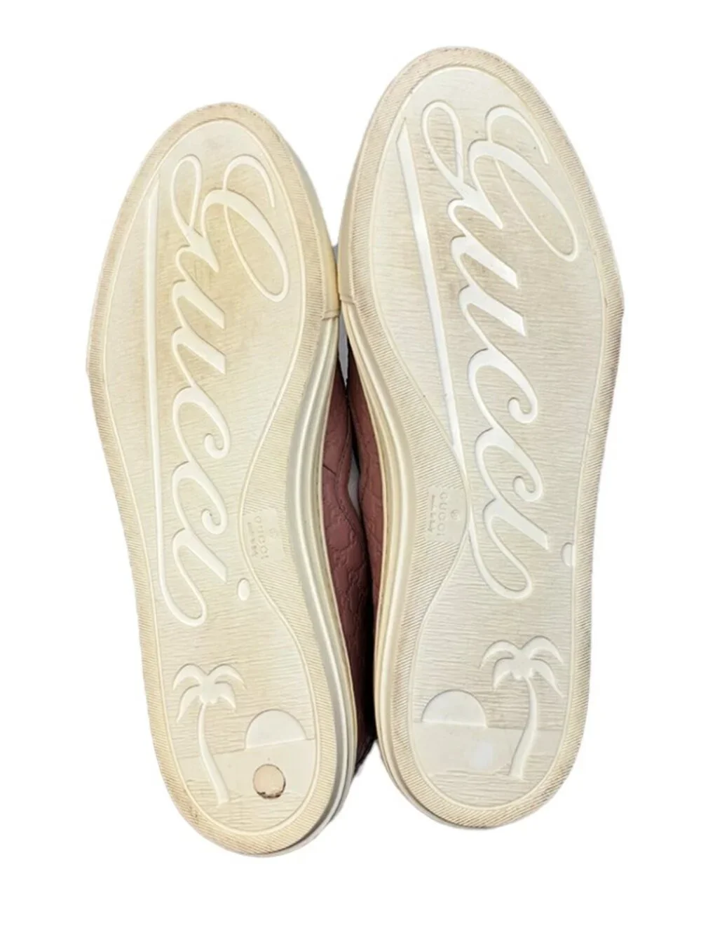 Gucci Women Soft Pink Micro Guccissima Leather Loafer Sneaker US 8 - Picture 5 of 8